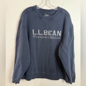Vintage 90’s LL Bean Embroidered Stitched Crewneck Sweatshirt XXL